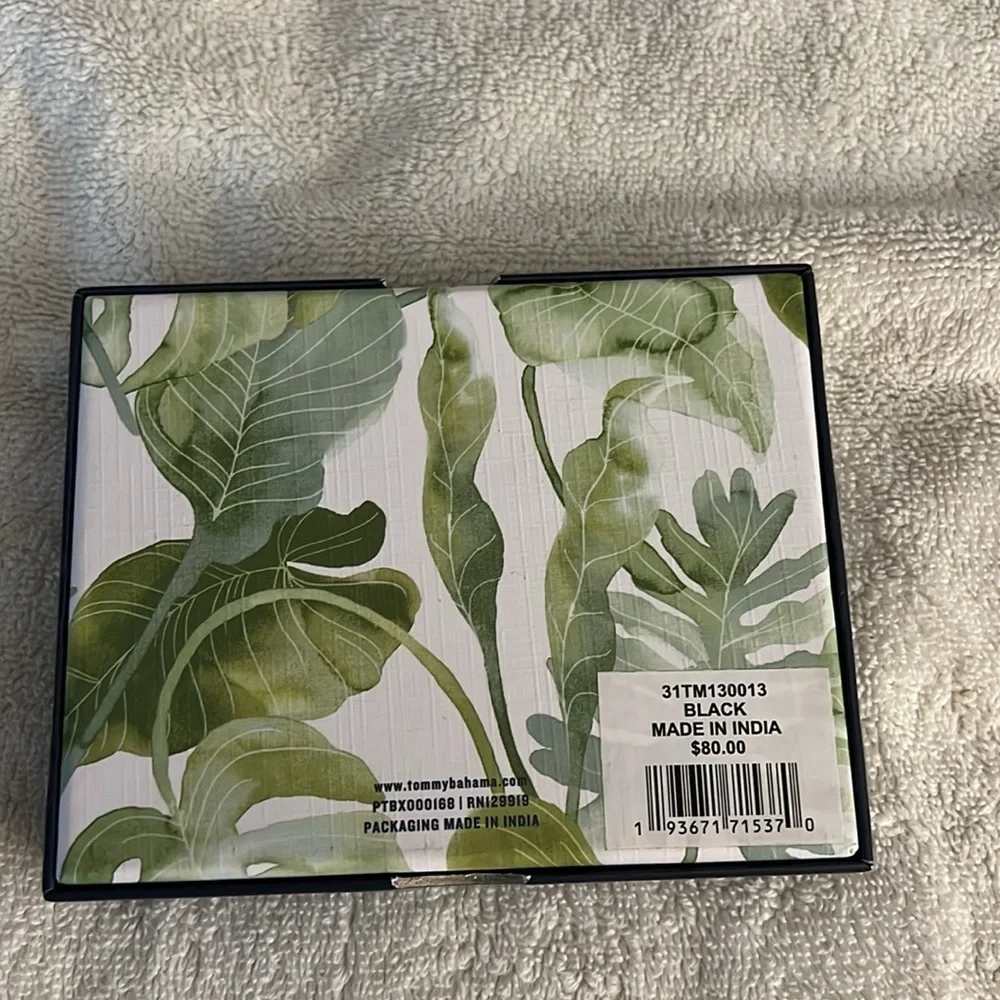 Tommy Bahama Black Leather Wallet
